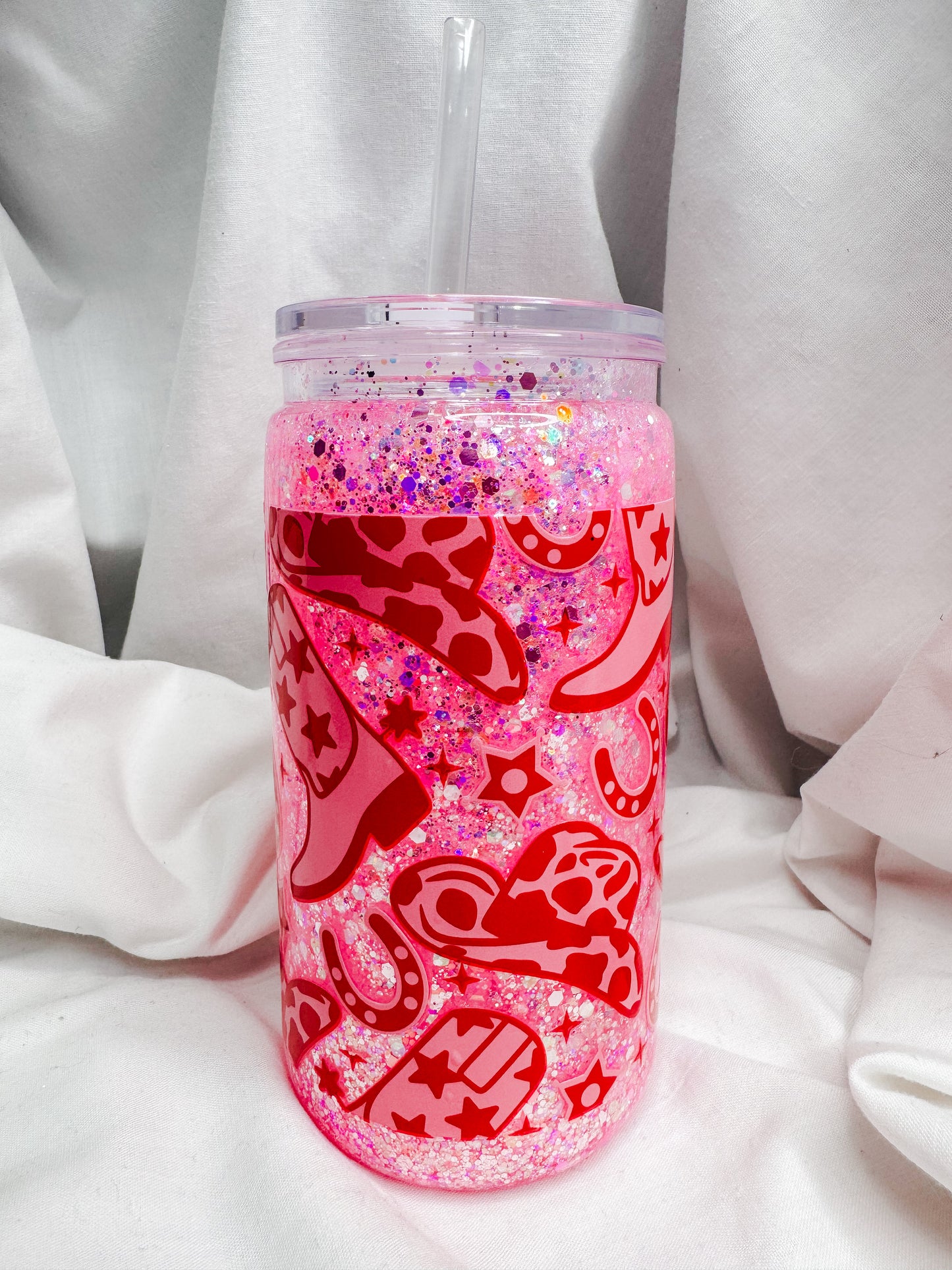 Cowgirl Snow Globe Tumbler