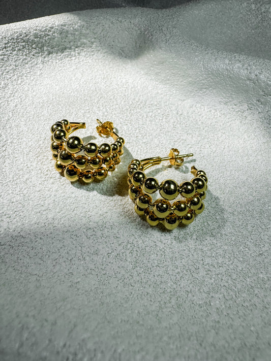 Beaded Hoops