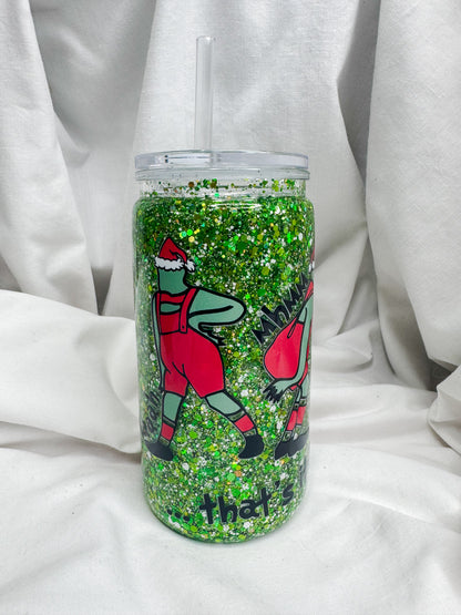 Grinch #2 Snow Globe Tumbler
