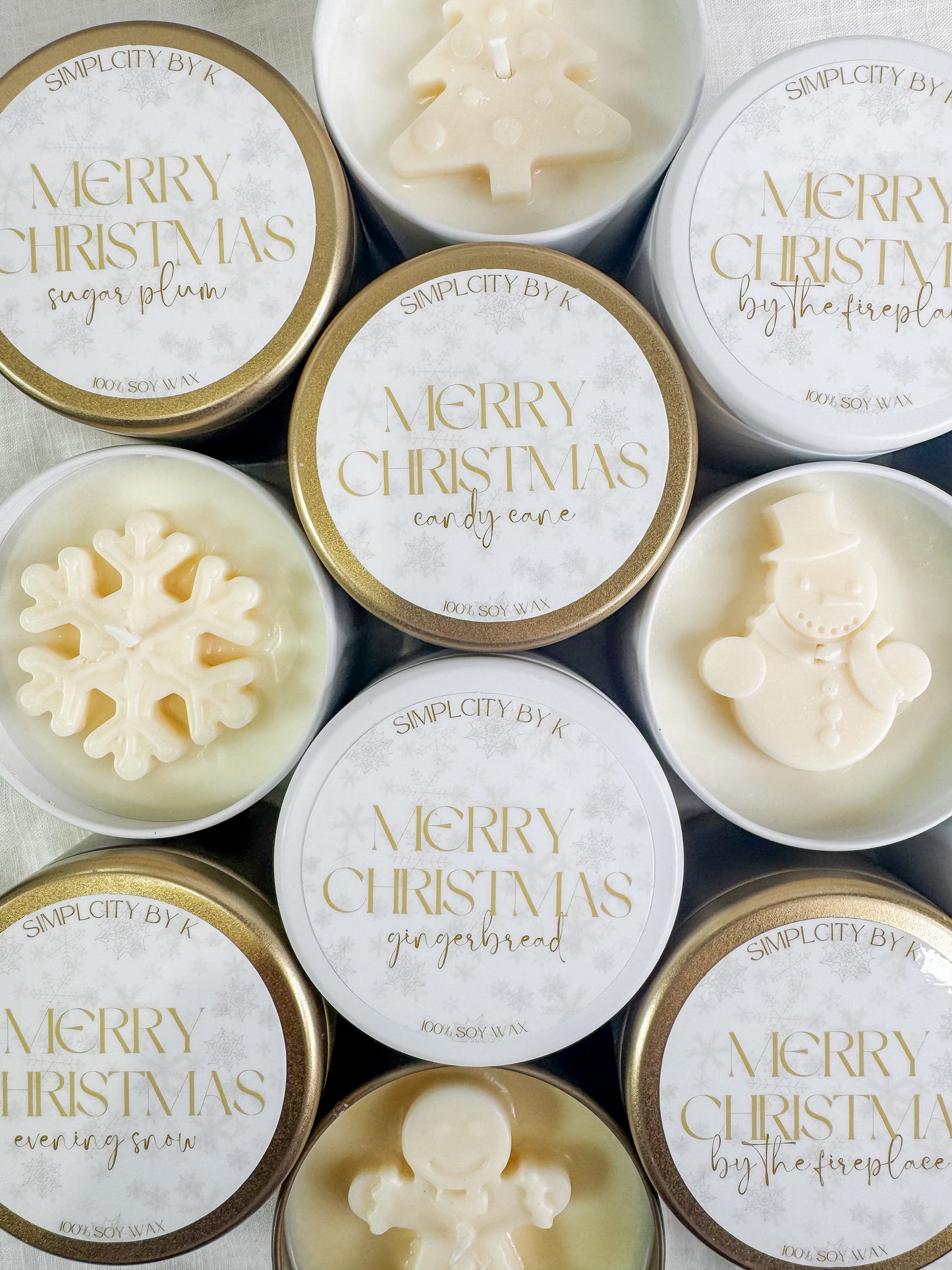 Christmas Candle Tins