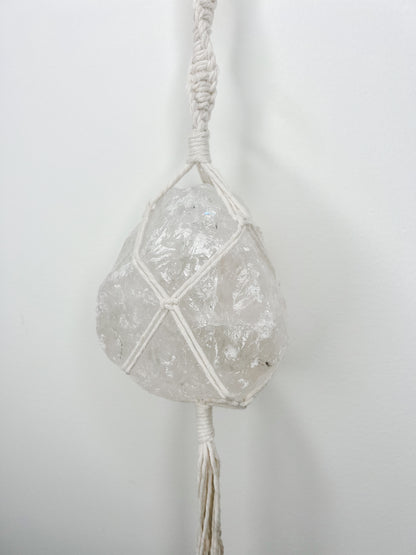 XL Macrame Wrapped Crystals