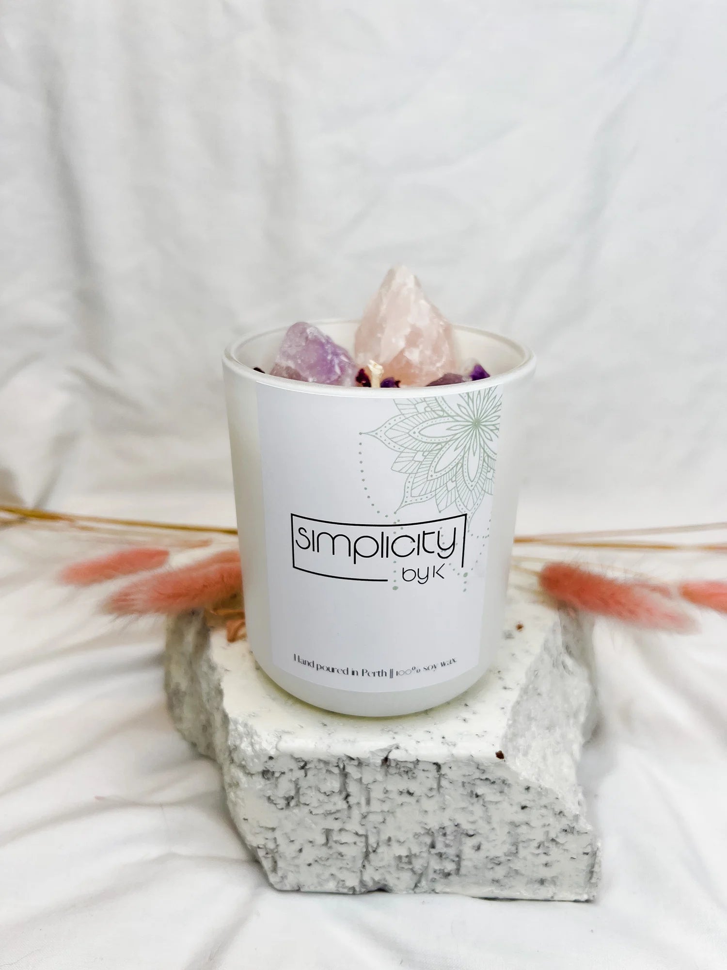 Crystal Infused Candles